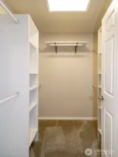 Primary closet