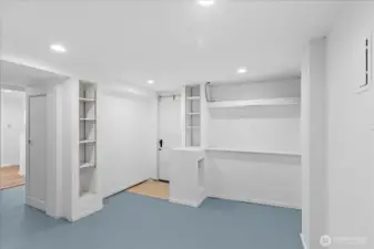 Office or workout space, access to outside.