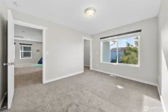 Bedroom #3 with walk-in closet.