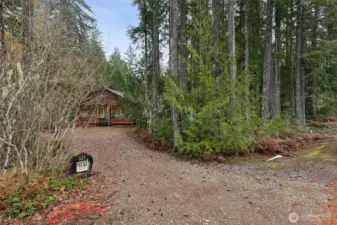 View of property from road, double lot!