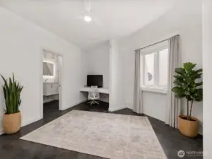 bedroom #1, DS, W/ walk-in closet