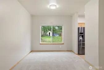 Plenty of room for a dining area