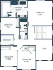 Photographs are for illustrative purposes only. Features, finishes, interior/exterior colors, landscaping and floorplan shown may vary from actual homes built.