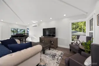 Intimate and relaxed living room off the kitchen.