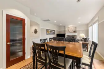 Walk in pantry and additional dining area