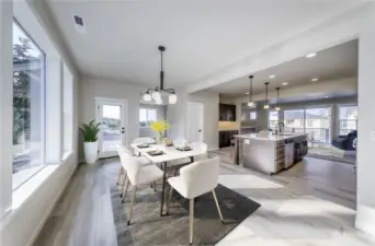 Dining room (virtually staged).