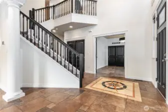 An elegant entryway greets you.