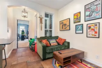 Looking back through the secondary living space.