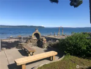 Patio below the deck