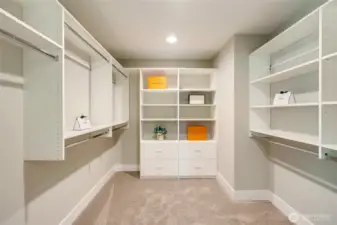Walk-in master closet