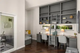 This spacious main-floor office is the perfect WFH space!