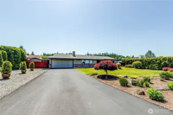 Landscape with automatic sprinkler system utilizing Govan Irrigation water!
