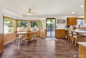 The dining room is oversized...