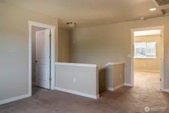 View from bonus room looking at primary suite