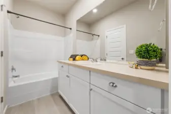 Full bath in the basement suite.