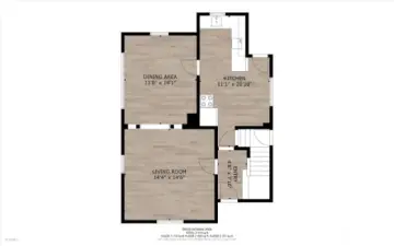 Floor plan main level. Great floor plan with seamless flow!