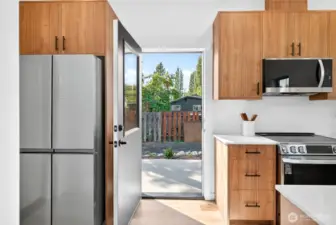 Door to back yard