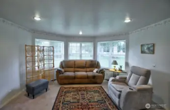 Cozy living room nook.