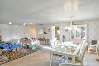 Kitchen enters off the living/dining room.