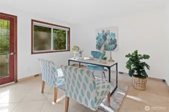 This makes a great office or home gym ~ it has it's own private deck.