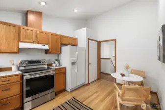 Room for an eating nook + pantry space