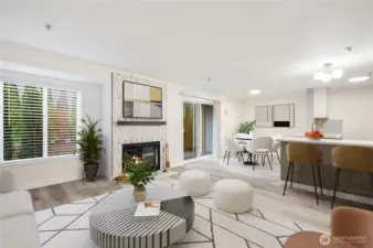 The open design means the chef is always part of the party.