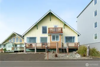 Front of home on Ocean Shores Blvd