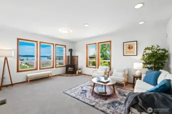 Cozy propane stove for warm winter nights