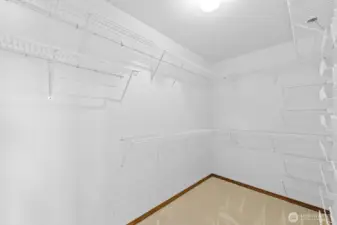 Large primary closet