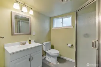 3/4 Bath in Basement