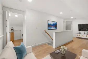 Upstairs Landing-virtually staged