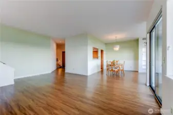 Amazing amount of freshly painted space just waiting for your personal design ideas.