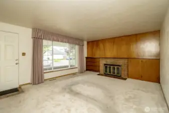 Large window allows natural light in