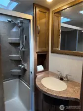 3/4 bath.