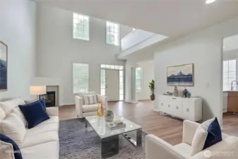 Abundant natural light with the spacious vaulted ceilings.