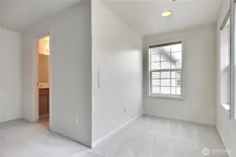 Primary suite nook is perfect for an office area or reading nook.