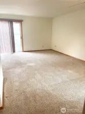 Living room with door