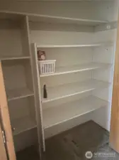 Hall storage closet