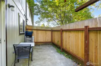 Private Back Patio