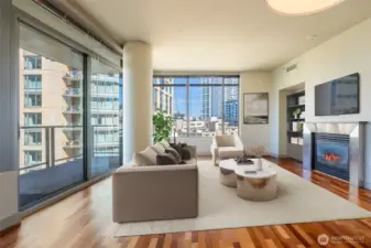 Living Room (NE view) - Virtually Staged