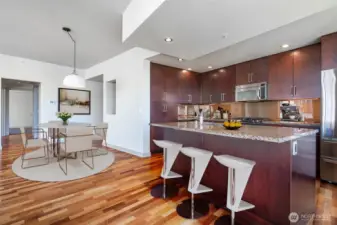 Kitchen w/Eating Space - Virtually Staged