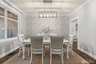 A beautiful dining space just off the entry, ready for gatherings.