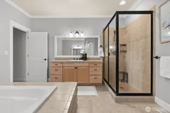 Spa-inspired 5-piece bathroom for ultimate relaxation.