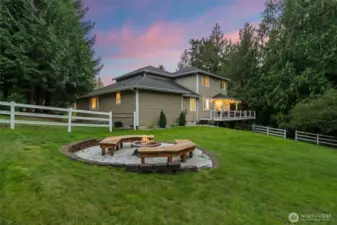 Enjoy cozy nights by the fire with friends and family.