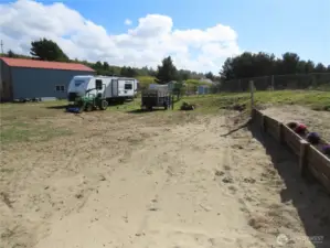 Area where 2 RV's can stay on the property