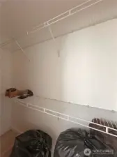 Closets with wire organization system