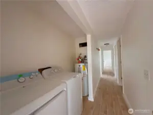 Hallway Laundry space