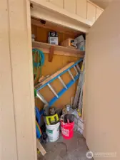 Carport storage area