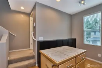 Kitchen island countertop.