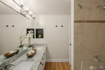 Primary bathroom with 2 sinks!